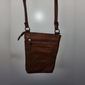 Brown Leather Crossbody